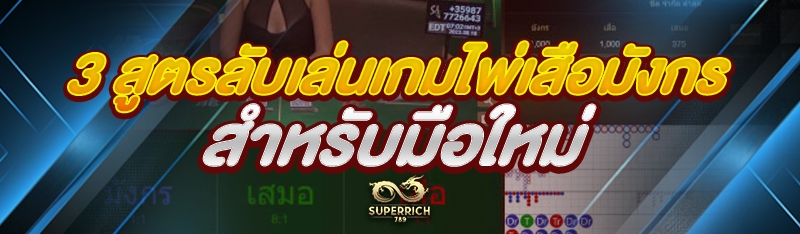 3 สูตรลับเล่นเกมไพ่เสือมังกร ส